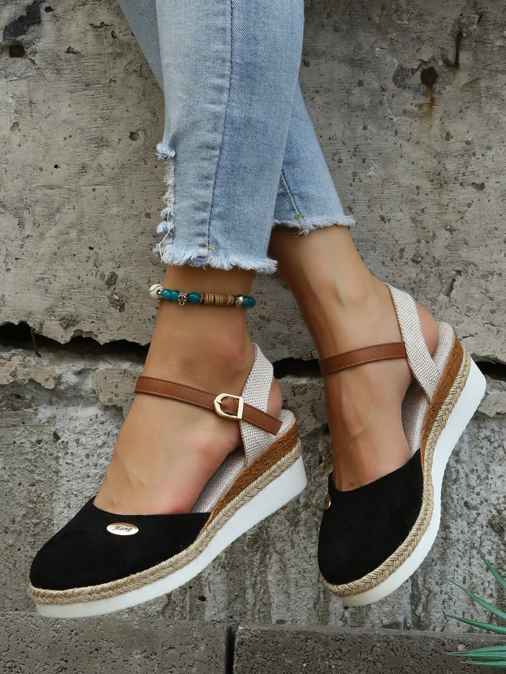 Dames Orthopedische Geweven Sandalen met Demping