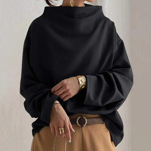 Umisara Top | Dames Herfst Minimalistische Losvallende Lange Mouw Top