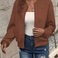 Valentina Vest | Dames Herfst Gebreid Vest met Rits, Geribde Zoom en Lange Mouwen
