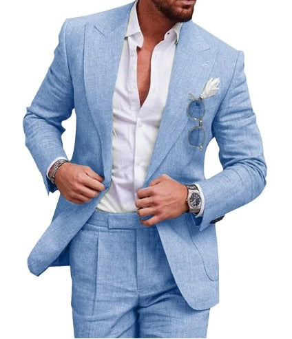 Walter Pak | Heren 2-delig Linnen Blazer en Broek Set