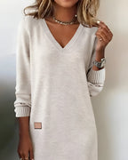 Dames Midi Jurk Minimalistisch
