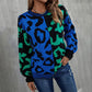 Sheridan Jumper | Dames Autumn Colorblock Leopard Gebreide Jumper