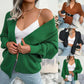 Vara Vest | Dames Herfst Gebreid Vest met Lange Mouwen en Relaxte Open Voorzijde