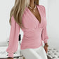 Undine Top | Lange Mouw V-Hals Top