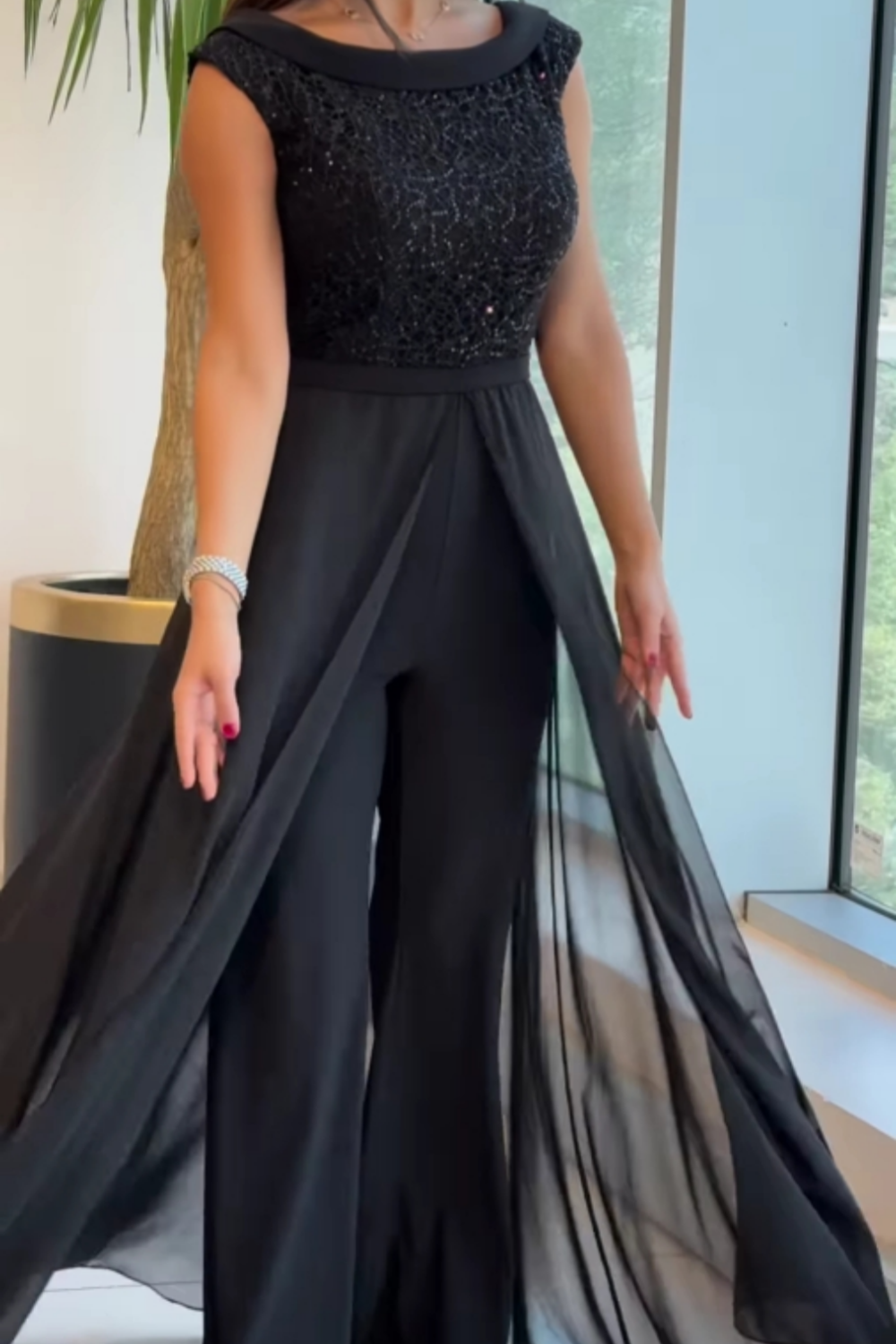 Dames Mouwloze Jumpsuit Klassiek