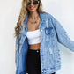 Clarissa Jacket | Dames Winter Denim Jas