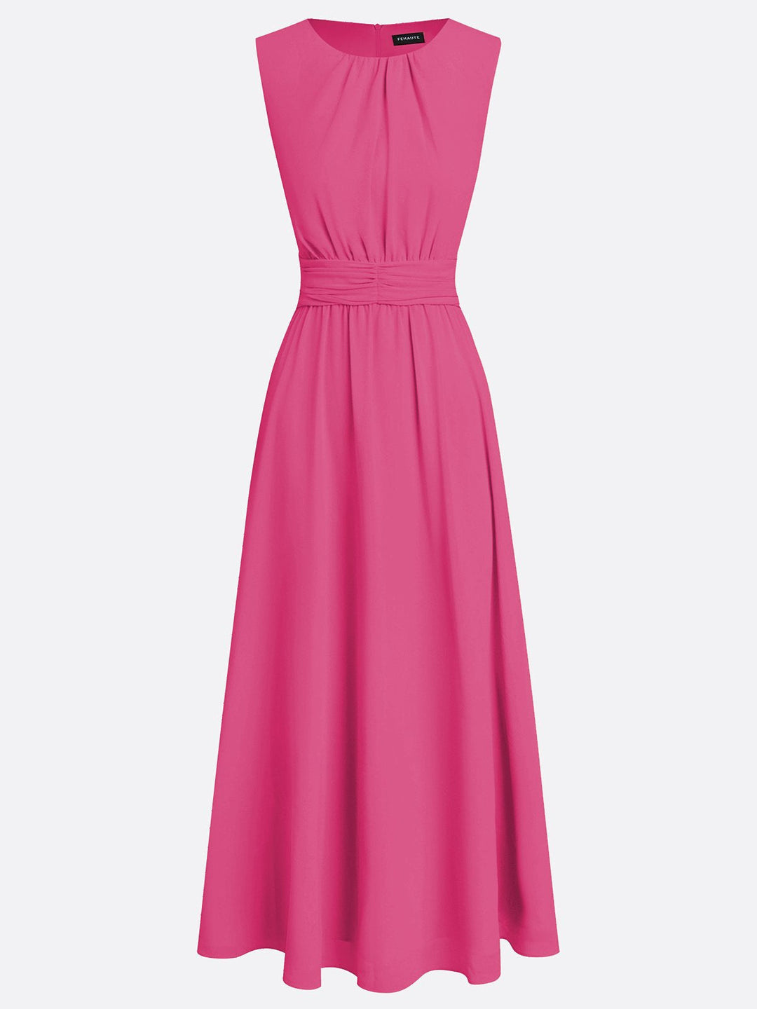 Dames Mouwloze A Lijn Maxi Jurk Chiffon