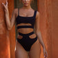 Narelle Zwemkleding | Hoge Taille Asymmetrische Bandjes Bikini