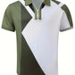 Aris Shirt | Regular Fit Kleurblok Golfshirt
