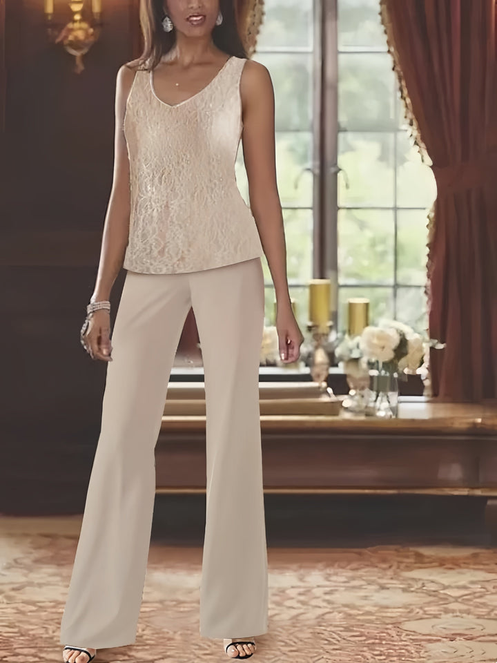 Dames Chiffon Jurk met Pailletten Jas