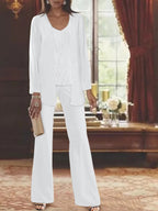 Dames Chiffon Jurk met Pailletten Jas