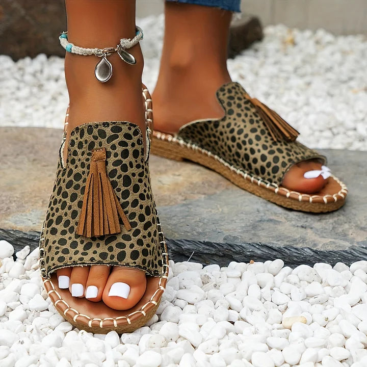 Women's Sandals | Open Toe Tassel Slide