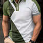 Aris Shirt | Regular Fit Kleurblok Golfshirt