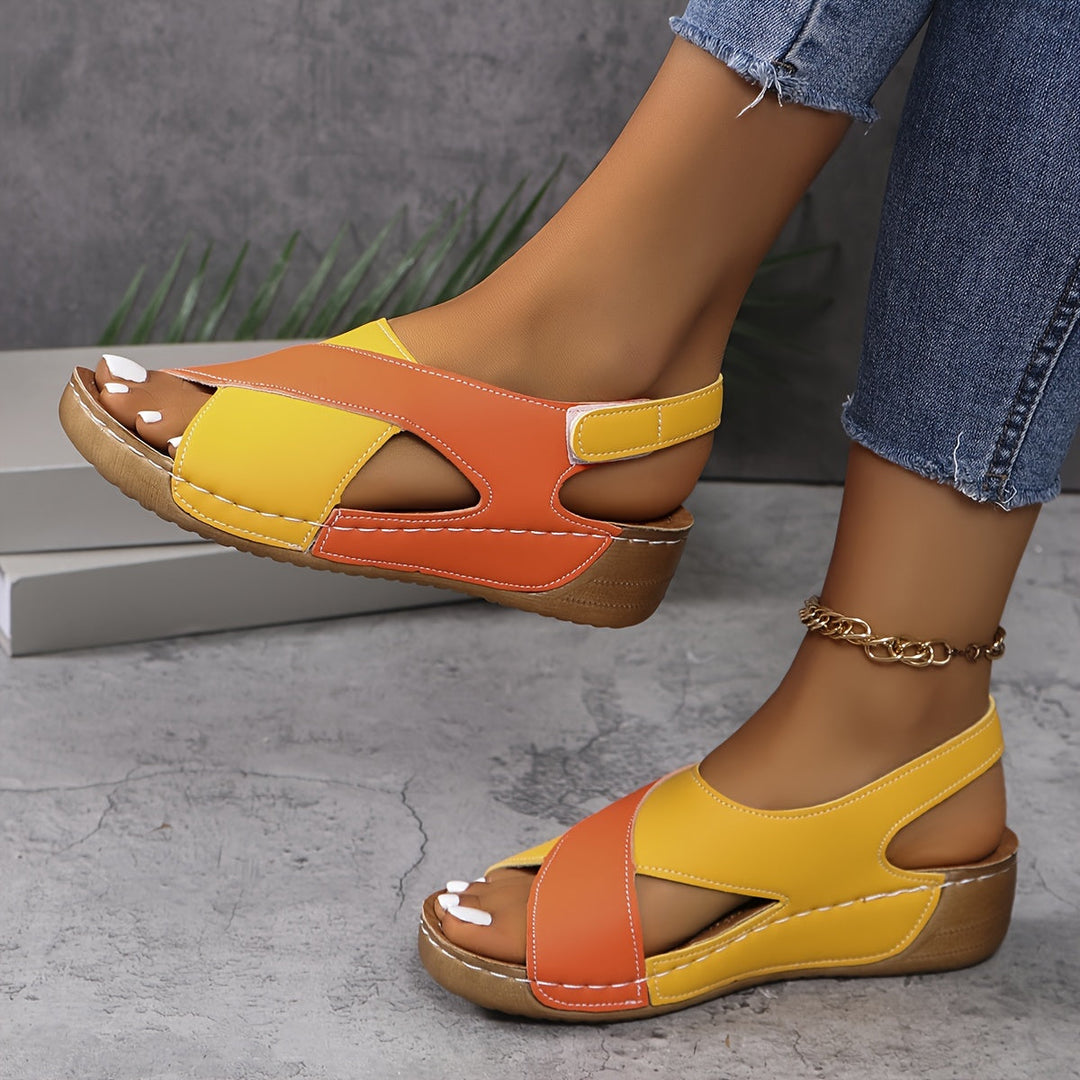 Dames Slingback Sandalen Open Teen