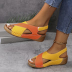 Dames Slingback Sandalen Open Teen