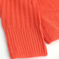 Peaches Trui | Geribde Gebreide One-Shoulder Cropped Trui