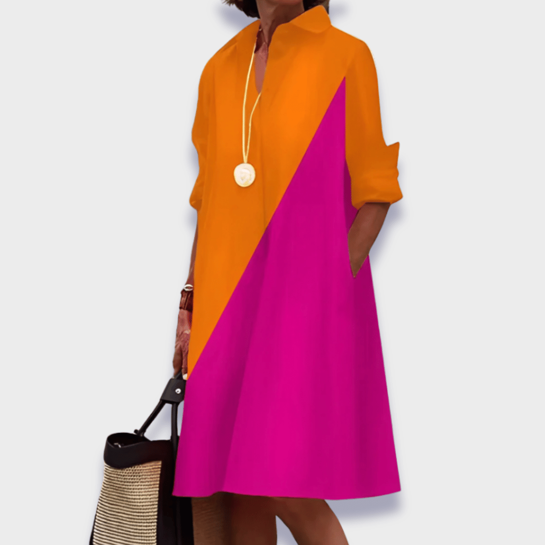 Dames Midi Polo Jurk Verfijnde Stijl