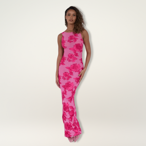 Dames Bloemenprint Maxi Jurk Zonder Mouwen