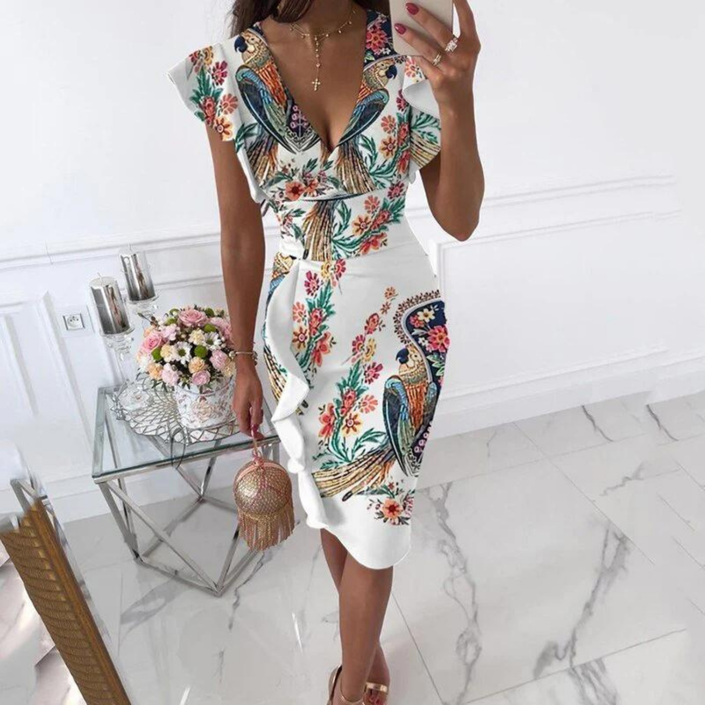 Beryl | Elegante V-hals Jurk