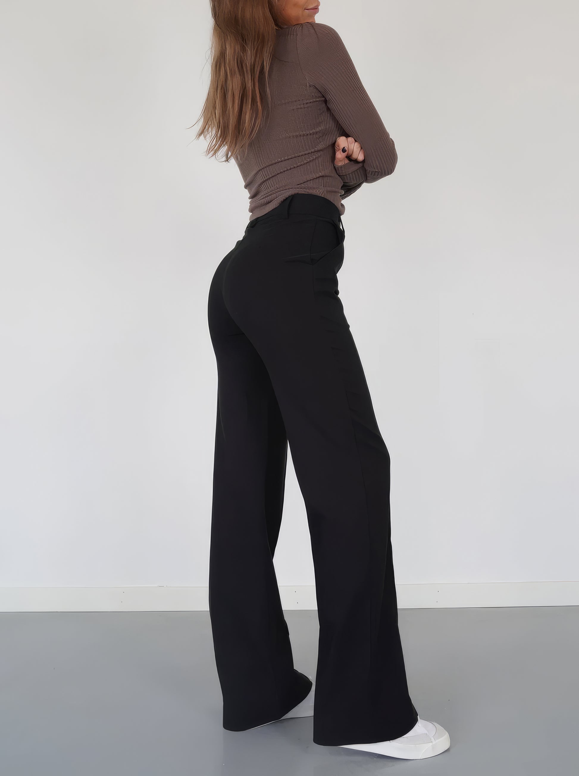 Dames Aansluitende Wijde Broek Montarello SculptFit