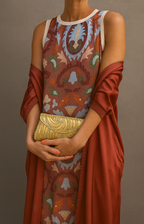Women's Dress | Matching Open Front Coat Maxi