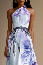 Dames Satijnen One Shoulder Maxi Jurk