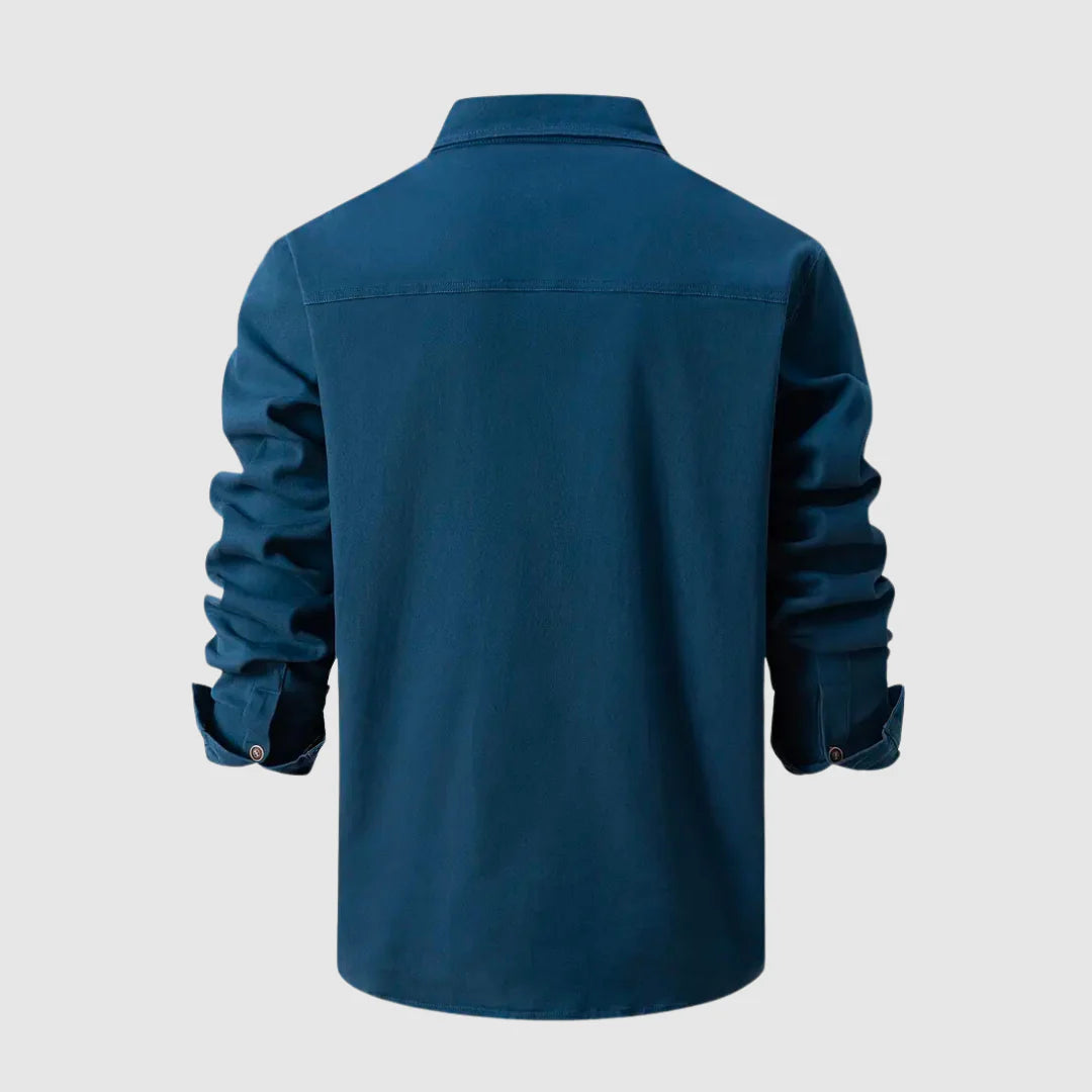 Lyndon Jas | Heren Denim Button-Down Jas