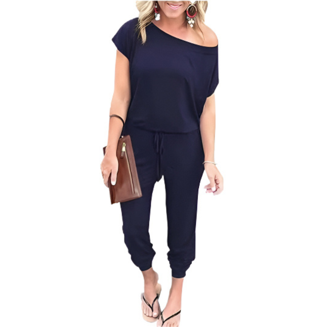 Dames Off Shoulder Zomer Jumpsuit