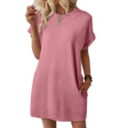 Dames Minimalistische Zomer Mini Jurk