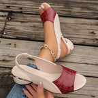 Dames Leren Comfort Sandalen