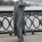 Dames Comfortabele Winter Maxi Jurk