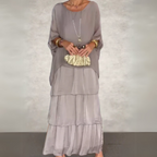 Dames Gelaagde Maxi Rok Jurk
