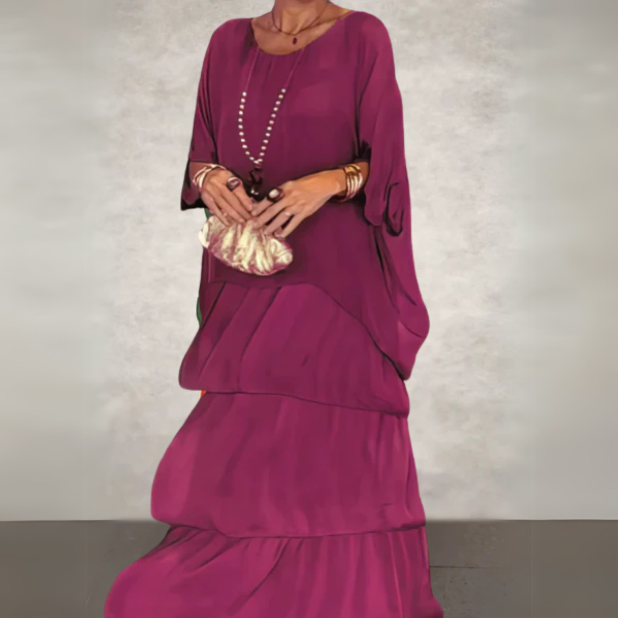 Dames Elegante Lange Maxi Jurk