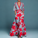 Dames Wikkel Maxi Jurk Bloemenprint