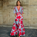 Dames Wikkel Maxi Jurk Bloemenprint