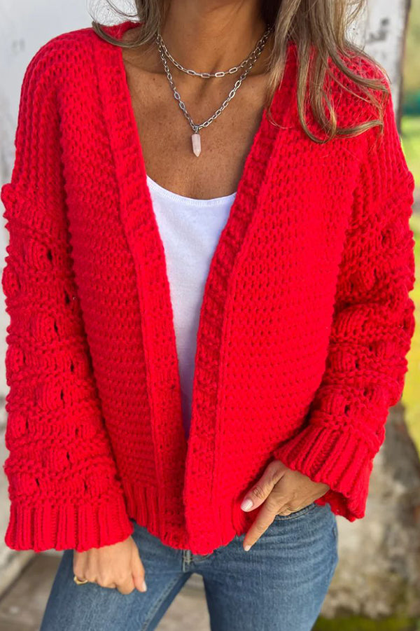 Wendey Vest | Gebreide Lange Mouwen Vest