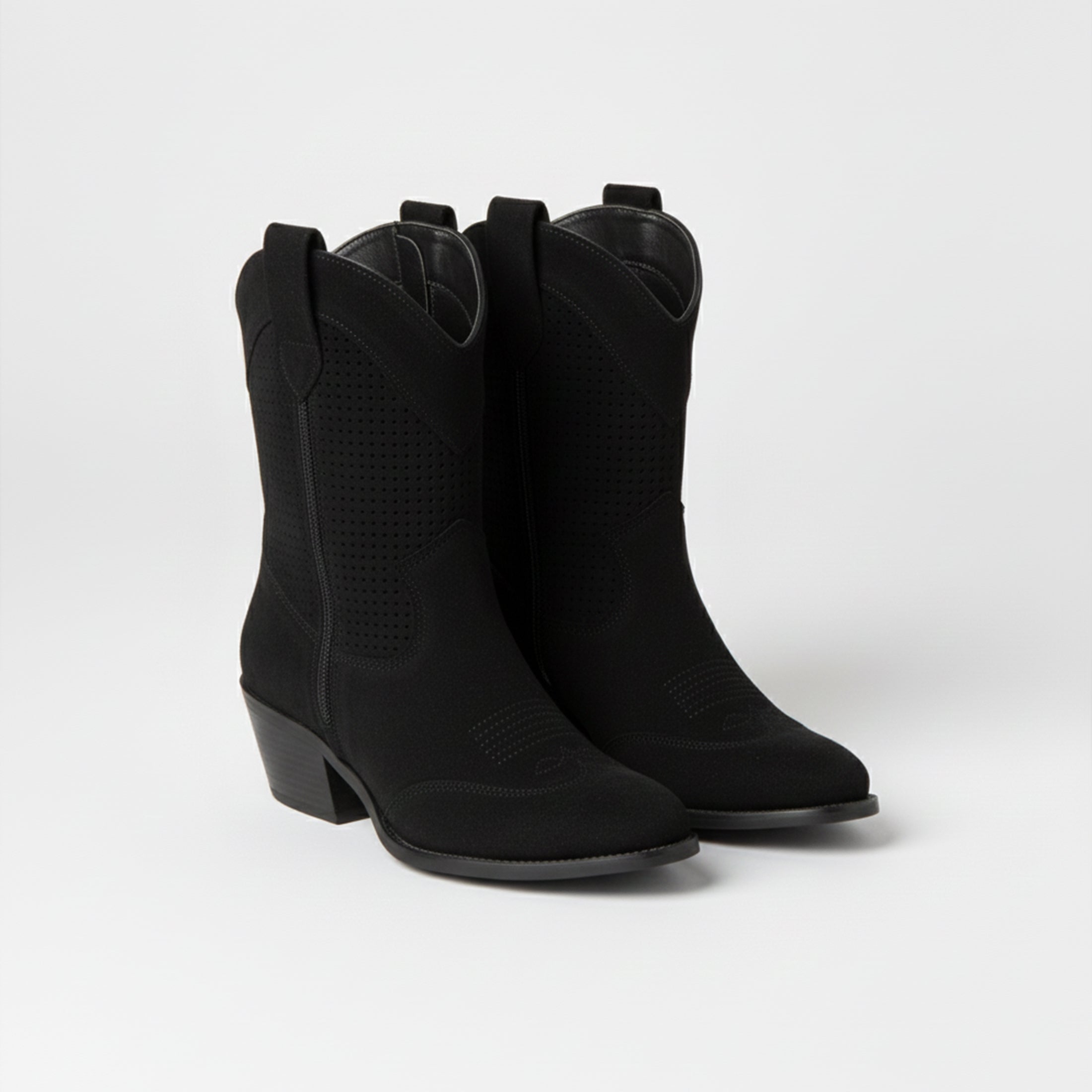 Women's Lace-Up Ankle Boots with Block Heel