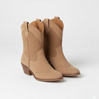 Dames Veter Enkelboots met Blokhak