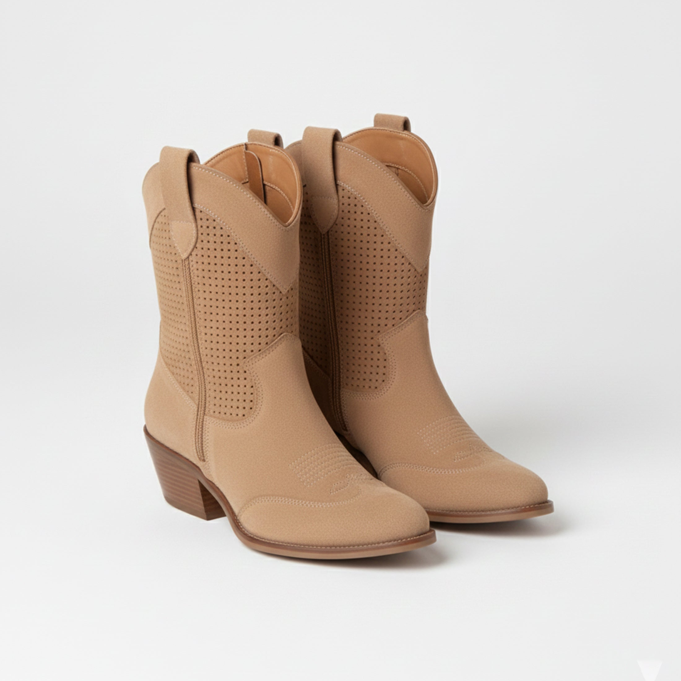 Women's Lace-Up Ankle Boots with Block Heel