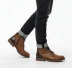 Heren Halfhoge Warme Laarzen Retro Stijl