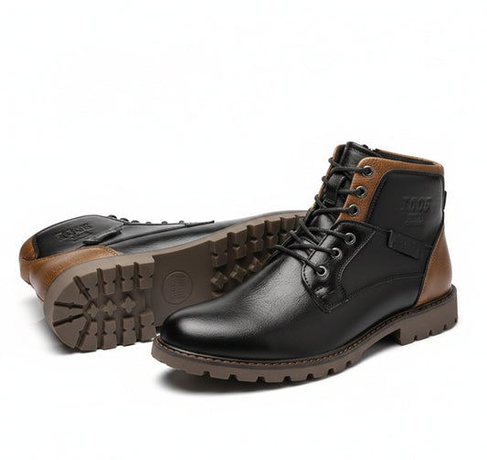 Men's Mid-Calf Warm Boots Retro Style
