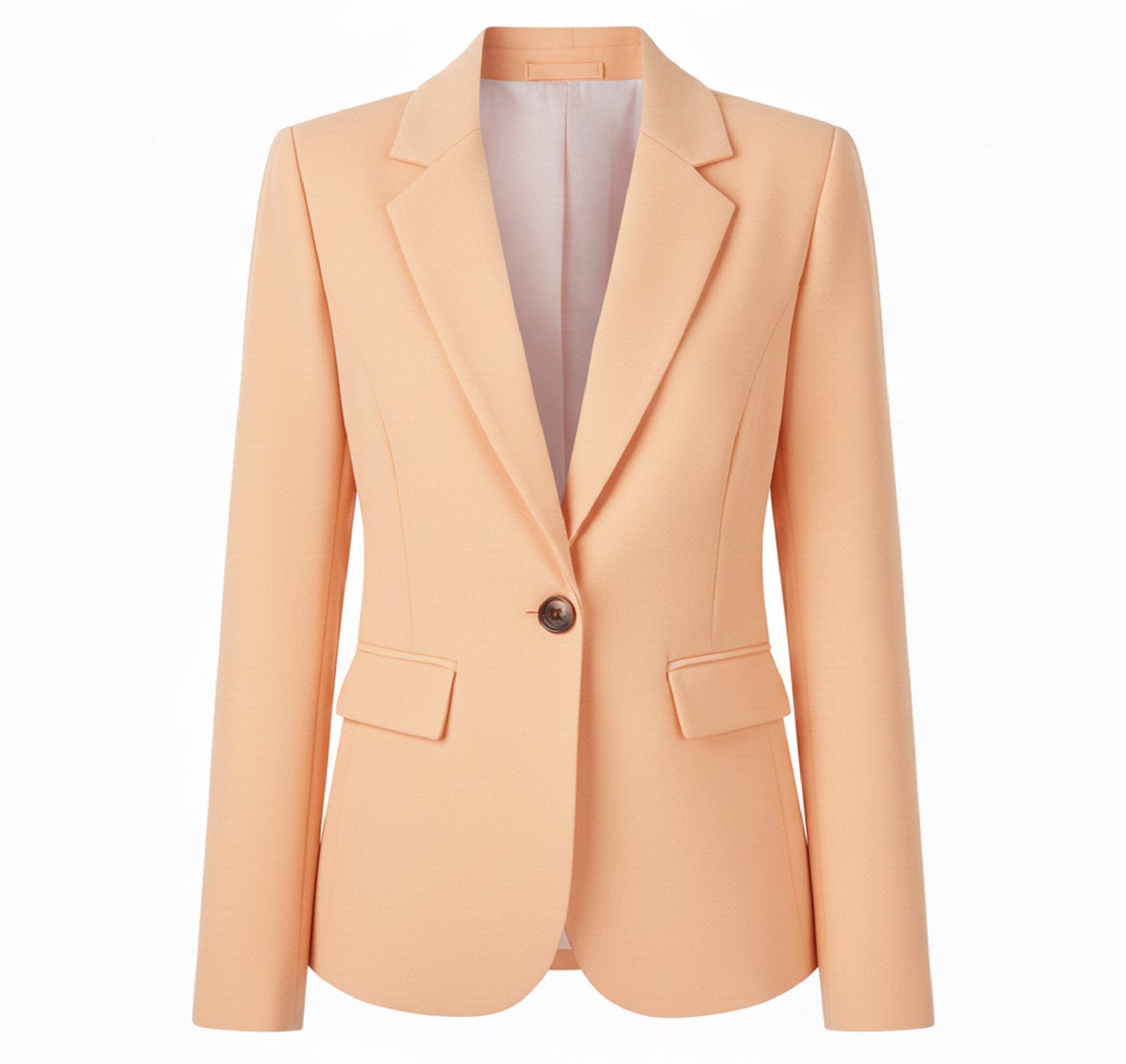 Dames Geweven Blazer Jas Comfortabel