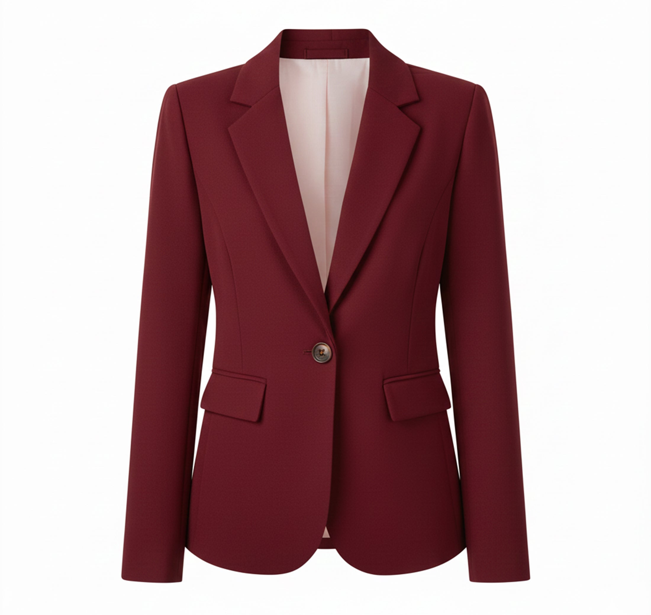 Dames Geweven Blazer Jas Comfortabel