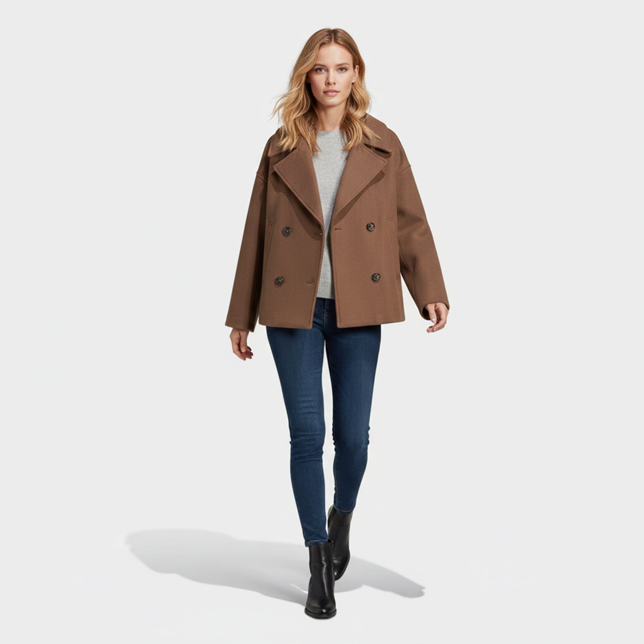Women's Padded Zip-Up Bomber Jacket