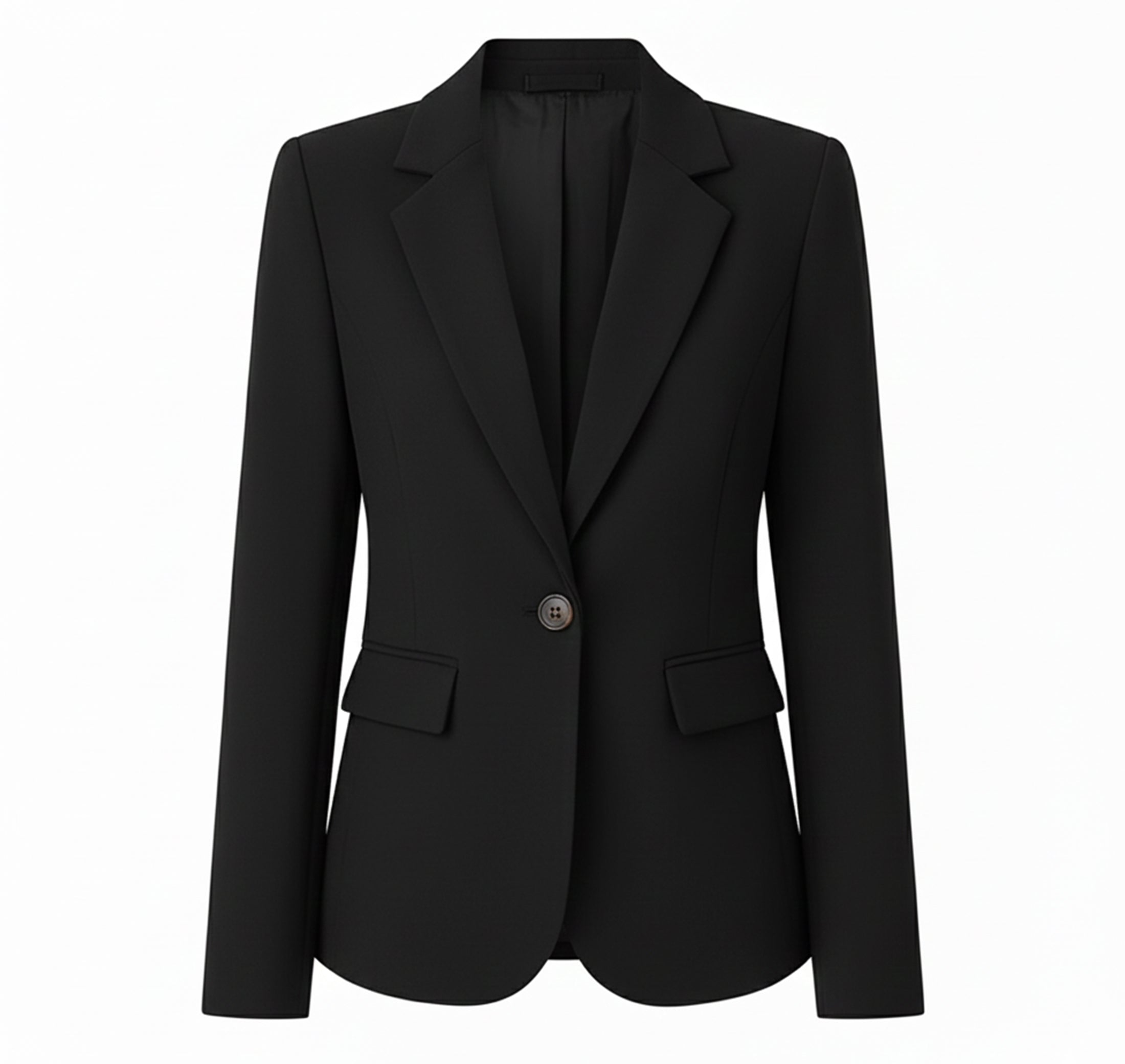 Dames Geweven Blazer Jas Comfortabel