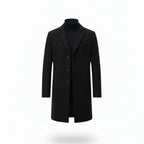 Heren Lange Winterjas Old Money Stijl