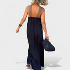 Dames Maxi Jurk Kruishals