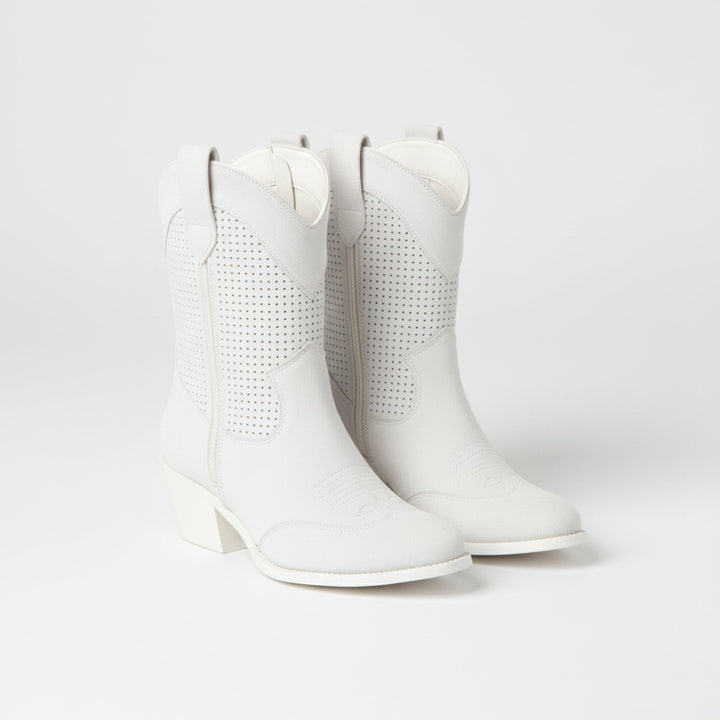 Dames Veter Enkelboots met Blokhak