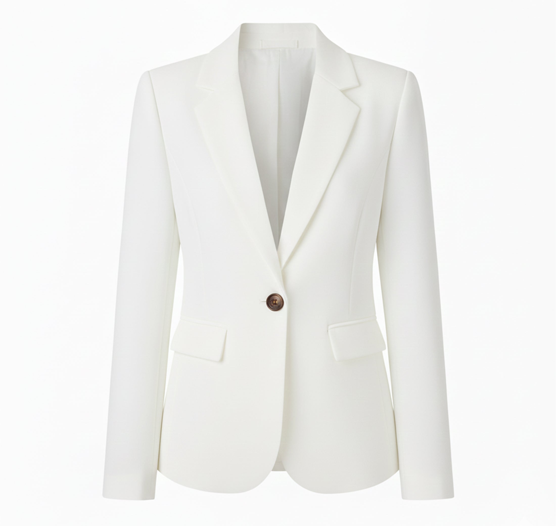 Dames Geweven Blazer Jas Comfortabel