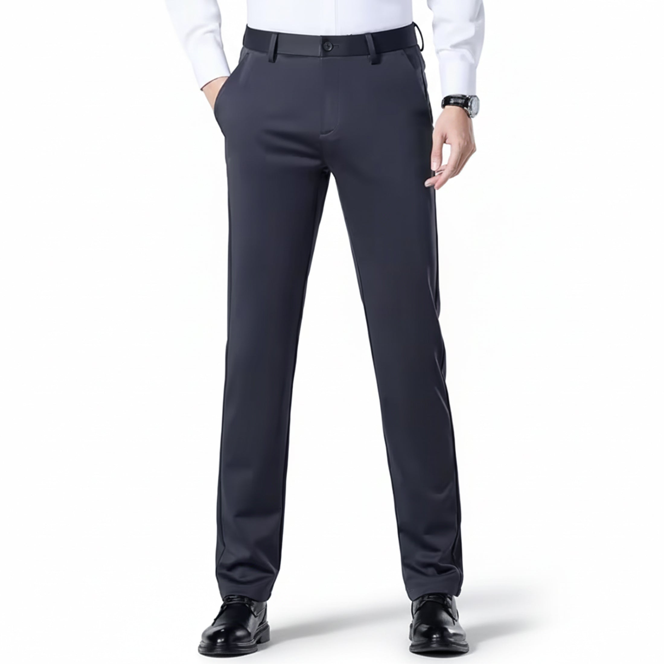 Heren Stretch Broek Rechte Pasvorm
